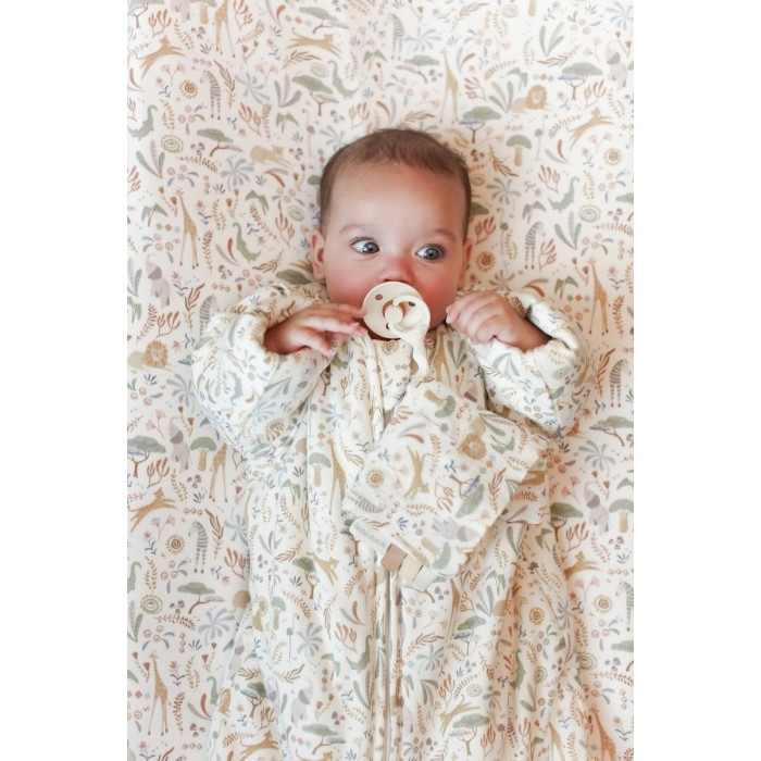 Sac de dormit 2 in 1 pentru 4 anotimpuri din bumbac organic - Safari Wonders - Little Dutch