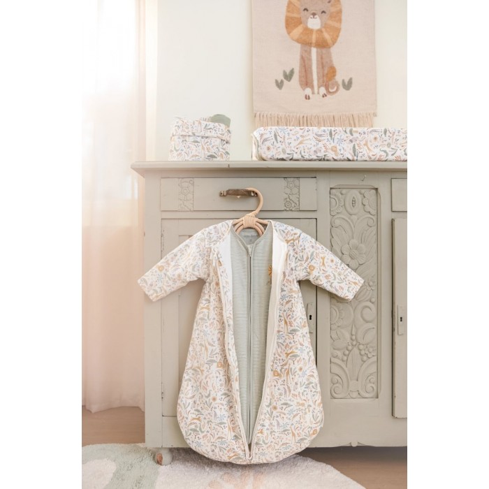 Sac de dormit 2 in 1 pentru 4 anotimpuri din bumbac organic - Safari Wonders - Little Dutch
