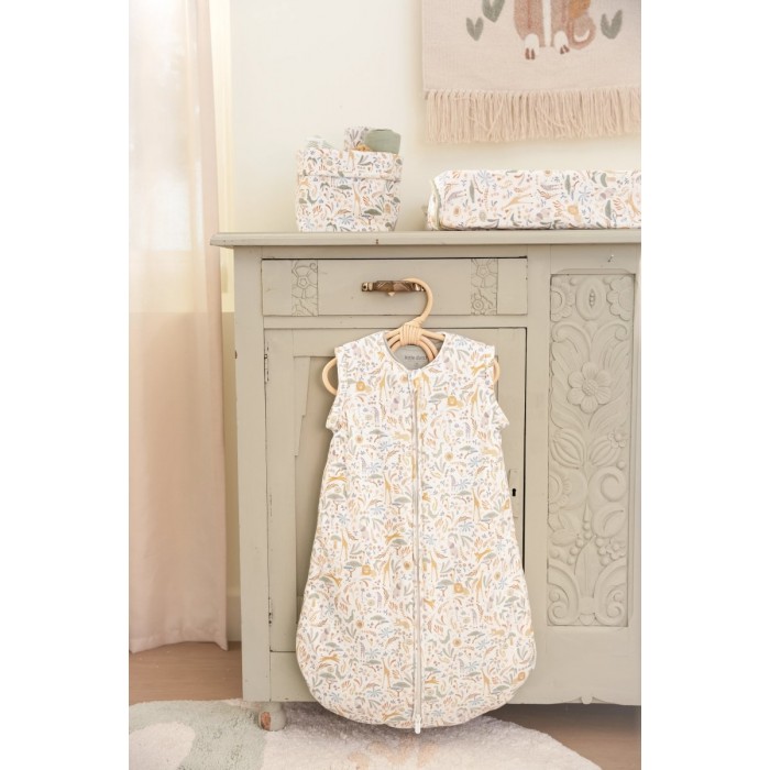 Sac de dormit 2 in 1 pentru 4 anotimpuri din bumbac organic - Safari Wonders - Little Dutch
