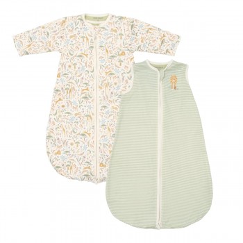 Sac de dormit 2 in 1 pentru 4 anotimpuri din bumbac organic - Safari Wonders - Little Dutch
