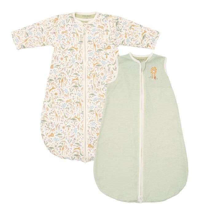 Sac de dormit 2 in 1 pentru 4 anotimpuri din bumbac organic - Safari Wonders - Little Dutch