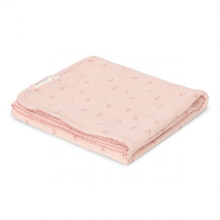Patura dublata din bumbac organic  - Pure Blossom - Little Dutch