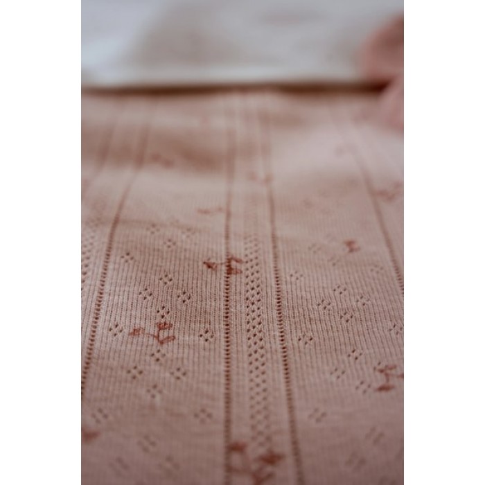 Patura dublata din bumbac organic  - Pure Blossom - Little Dutch