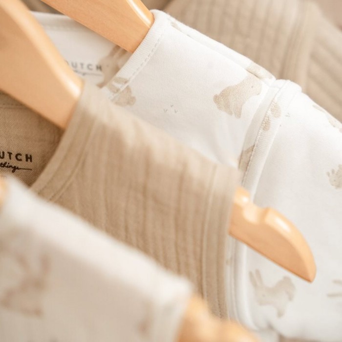 Sac de dormit pentru vara - Baby Bunny - Beige - Little Dutch