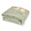 Patura matlasata din bumbac organic - Green - Safari Wonders - 110 x 140 - Little Dutch