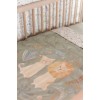 Patura matlasata din bumbac organic - Green - Safari Wonders - 110 x 140 - Little Dutch