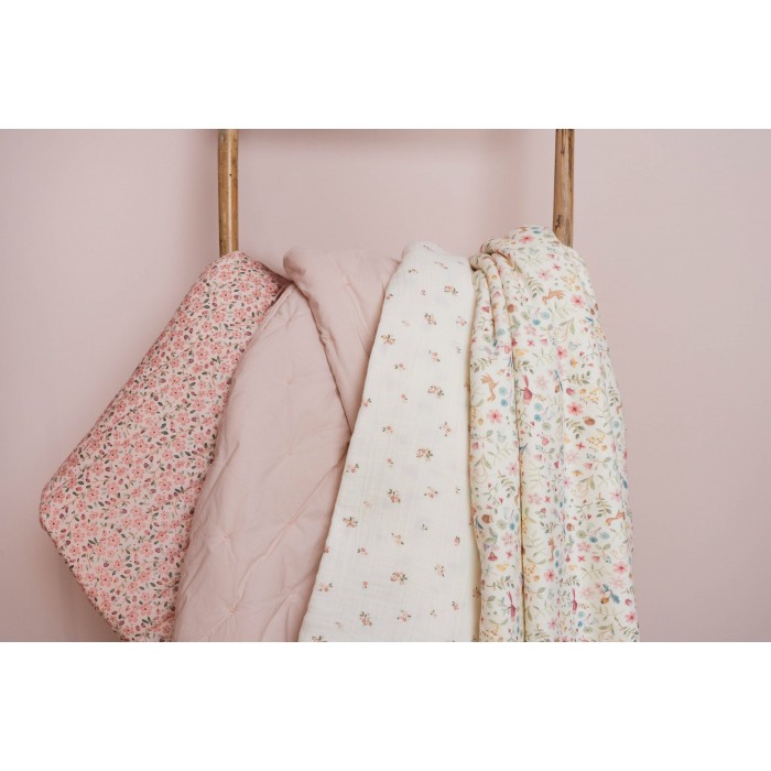 Cuvertura matlasata pentru patut - Blossom - 100 x 140 cm - Little Dutch