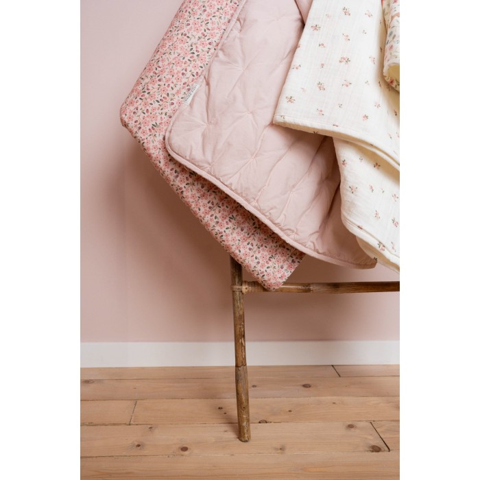 Cuvertura matlasata pentru patut - Blossom - 100 x 140 cm - Little Dutch