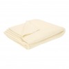 Paturica tricotata pentru patut - Pure Soft White - 70 x 100 cm - Little Dutch