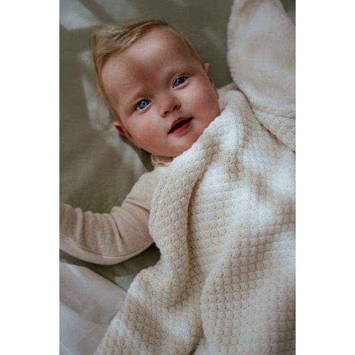 Patura tricotata din bumbac organic - Pure Soft White - Little Dutch Patura tricotata din bumbac organic - Pure Soft White - Little Dutch