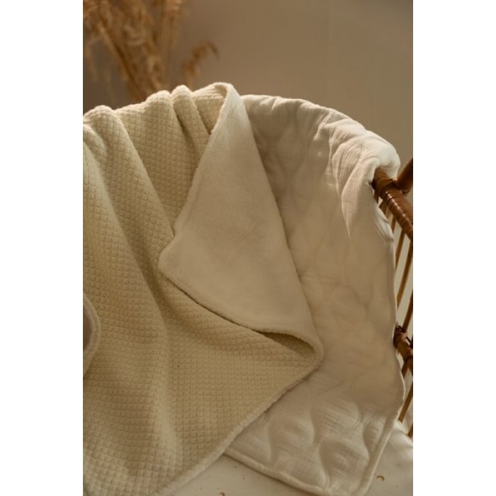 Patura tricotata din bumbac organic - Pure Soft White - Little Dutch Patura tricotata din bumbac organic - Pure Soft White - Little Dutch