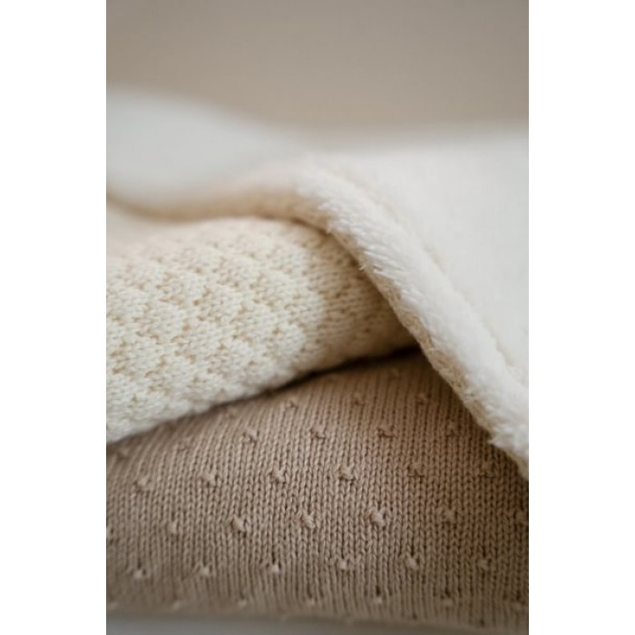 Patura tricotata din bumbac organic - Pure Soft White - Little Dutch Patura tricotata din bumbac organic - Pure Soft White - Little Dutch