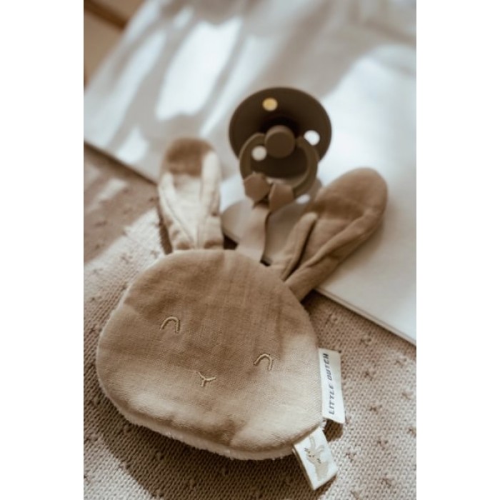 Patura tricotata din bumbac organic dublata cu plus - Pure Soft Beige - Little Dutch Patura tricotata din bumbac organic dublata cu plus - Pure Soft Beige - Little Dutch