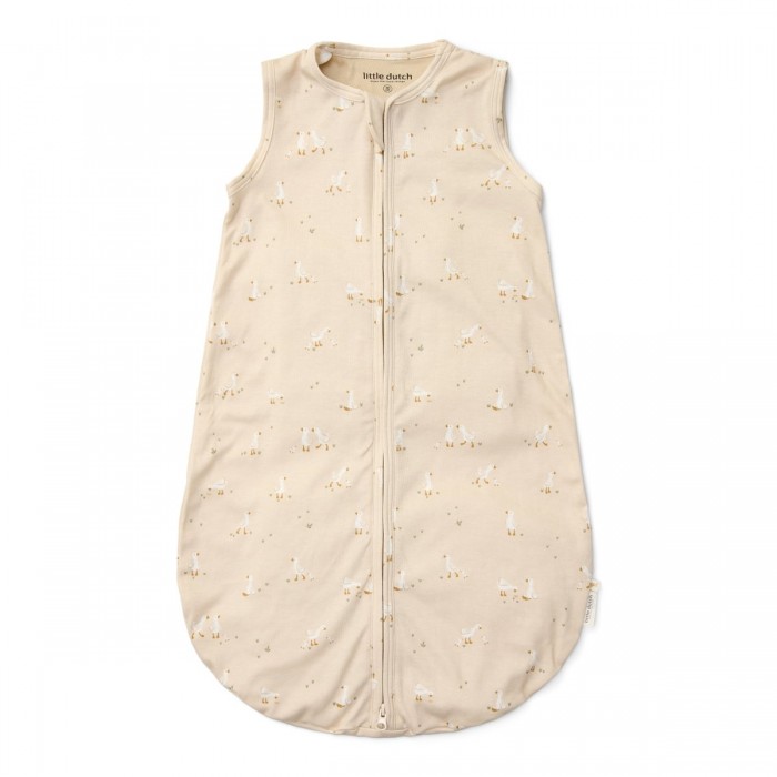 Sac de dormit din bumbac organic fara maneci pentru vara - Little Goose - Little Dutch