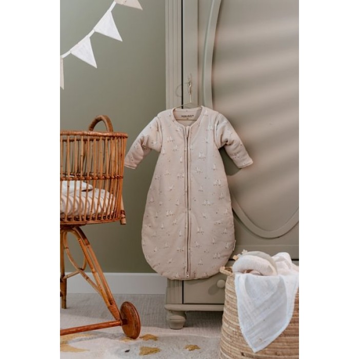 Sac de dormit din bumbac organic pentru iarna cu maneci detasabile - Little Goose - Little Dutch