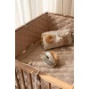 Protectie pentru patut din bumbac organic - Pure Soft Beige Stripe - Little Dutch Protectie pentru patut din bumbac organic - Pure Soft Beige Stripe - Little Dutch