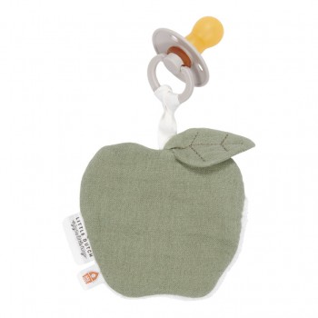 Suport pentru suzeta din muselina de bumbac organice - Apple Olive - Little Farm - Little Dutch Suport pentru suzeta din muselina de bumbac organice - Apple Olive - Little Farm - Little Dutch