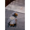 Suport pentru suzeta din bumbac organic - Owl - Forest Friends - Little Dutch