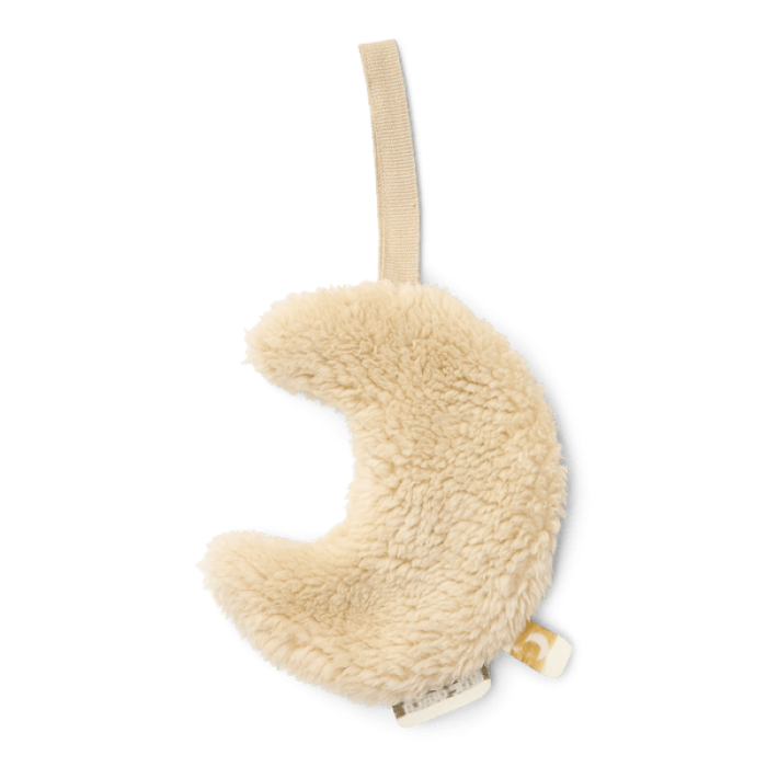 Suport pentru suzeta din bumbac organic in forma de luna - Pure Soft Beige - Little Dutch Suport pentru suzeta din bumbac organic in forma de luna - Pure Soft Beige - Little Dutch