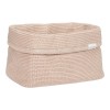 Cos de depozitare din tricot de bumbac organic - mare - Beige - Little Dutch