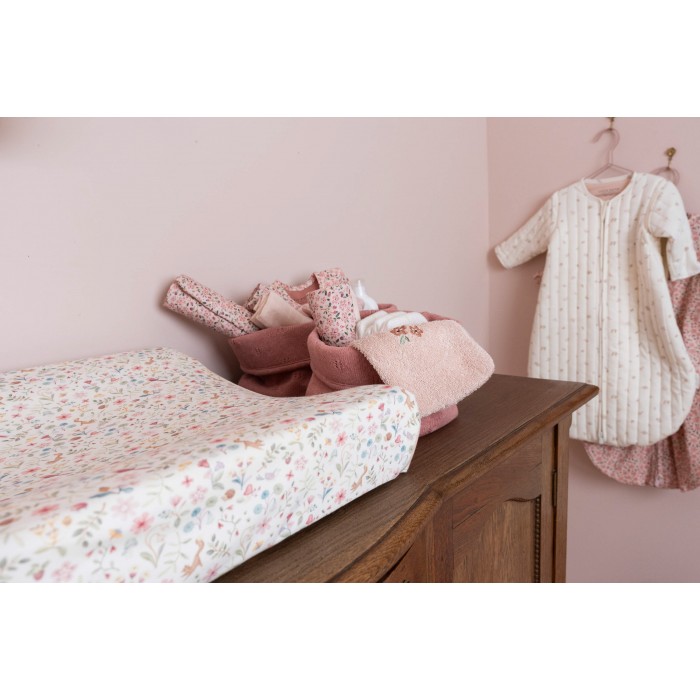Husa pentru salteluta pentru schimbat scutece din muselina de bumbac organic - Fairy Wanders - Little Dutch