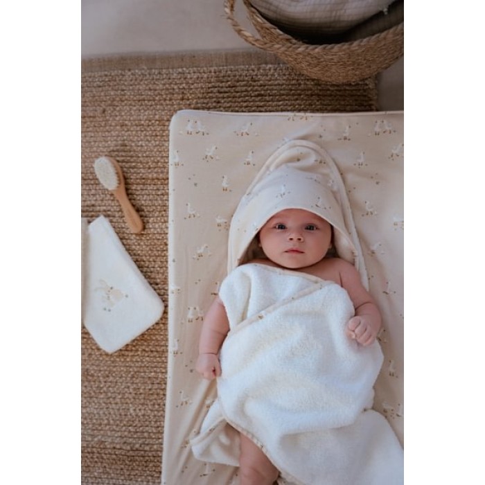 Husa din bumbac organic pentru salteluta de infasat - Little Goose - Little Dutch