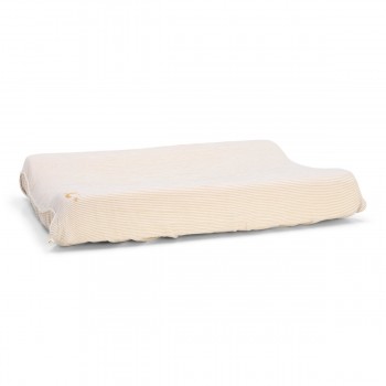 Husa din bumbac organic pentru salteluta de infasat - Pure Soft Beige - Little Dutch