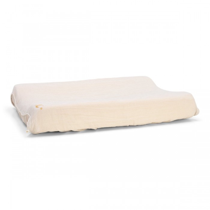 Husa din bumbac organic pentru salteluta de infasat - Pure Soft Beige - Little Dutch