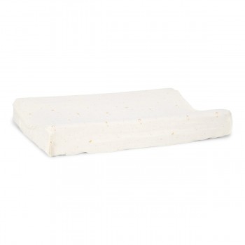 Husa din bumbac organic pentru salteluta de infasat - Moon and Stars - Little Dutch