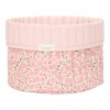 Cos de depozitare rotund matlasat pentru comoda de infasat - Fairy Floral - Little Dutch