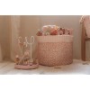 Cos de depozitare rotund matlasat pentru comoda de infasat - Fairy Floral - Little Dutch