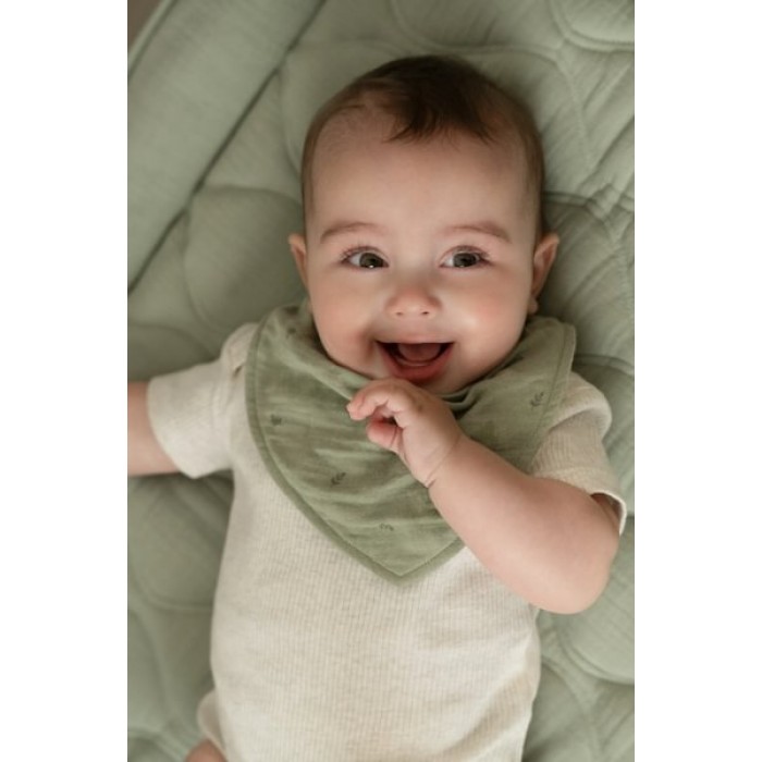 Baveta bandana din bumbac organic - set 2 bucati - Pure Sage - Little Dutch Baveta bandana din bumbac organic - set 2 bucati - Pure Sage - Little Dutch