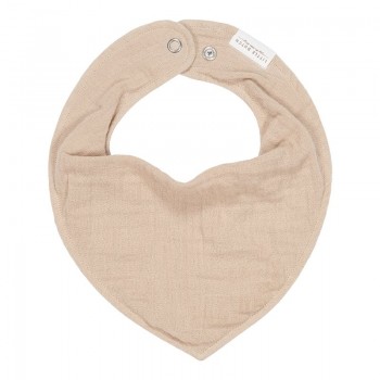 Baveta bandana dublata din bumbac organic - Pure Beige - Little Dutch Baveta bandana dublata din bumbac organic - Pure Beige - Little Dutch