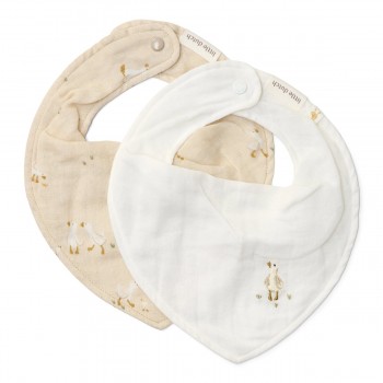 Baveta bandana din bumbac organic - set 2 bucati - Little Goose - Little Dutch Baveta bandana din bumbac organic - set 2 bucati - Little Goose - Little Dutch