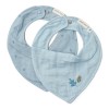 Baveta bandana din bumbac organic - set 2 bucati - Pure Denim Blue - Little Dutch Baveta bandana din bumbac organic - set 2 bucati - Pure Denim Blue - Little Dutch