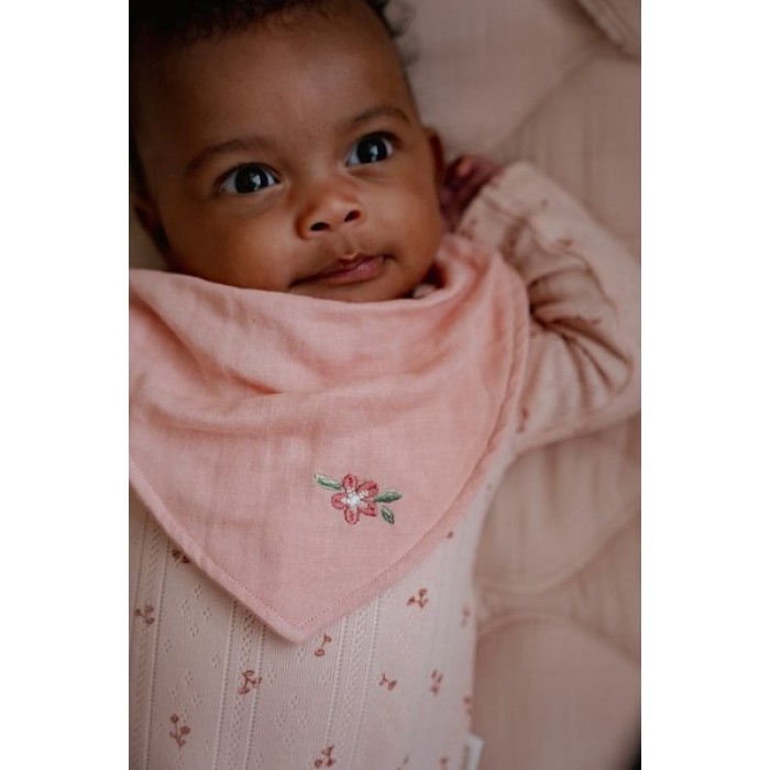 Baveta bandana din bumbac organic - set 2 bucati - Pure Blossom - Little Dutch Baveta bandana din bumbac organic - set 2 bucati - Pure Blossom - Little Dutch