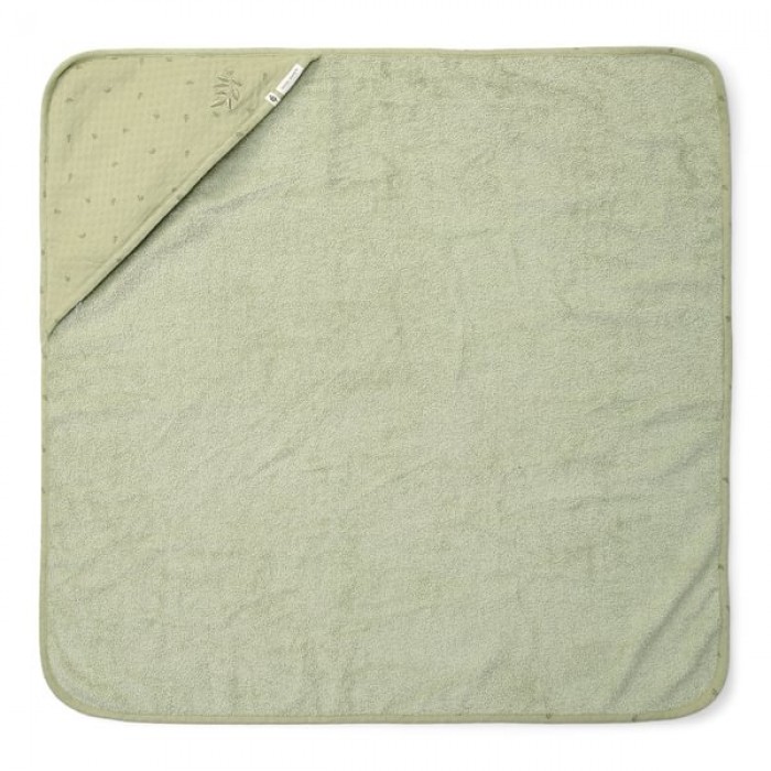Prosop cu gluga din bumbac organic pentru copii - 75 x 75 cm - Pure Sage - Little Dutch Prosop cu gluga din bumbac organic pentru copii - 75 x 75 cm - Pure Sage - Little Dutch