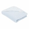 Prosop cu gluga cu broderie 75x75 cm - Blue - Little Dutch