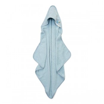 Prosop cu gluga din bumbac organic pentru bebelusi - 100 x 100 cm - Pure Denim Blue - Little Dutch Prosop cu gluga din bumbac organic pentru bebelusi - 100 x 100 cm - Pure Denim Blue - Little Dutch