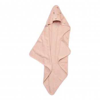 Prosop cu gluga cu broderie 75x75 cm - Blossom - Little Dutch Prosop cu gluga cu broderie 75x75 cm - Blossom - Little Dutch