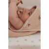 Prosop cu gluga cu broderie 100 x 100 cm - Blossom - Little Dutch