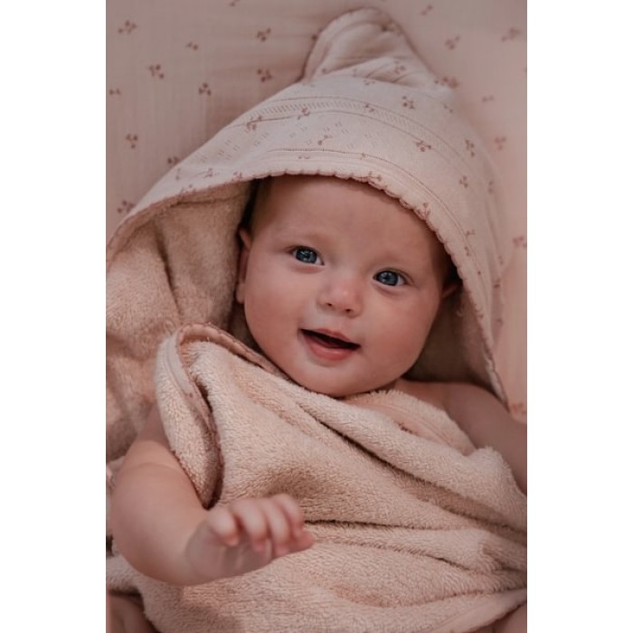 Prosop cu gluga din bumbac organic pentru bebelusi - 75 x 75 cm - Pure Blossom - Little Dutch Prosop cu gluga din bumbac organic pentru bebelusi - 75 x 75 cm - Pure Blossom - Little Dutch