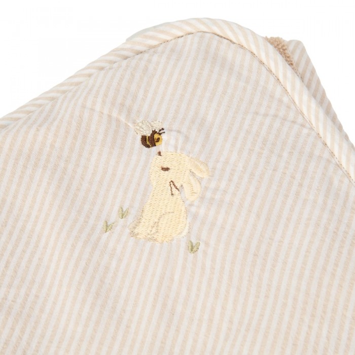 Prosop cu gluga - Baby Bunny - 75 x 75 cm - Newborn Naturals - Little Dutch