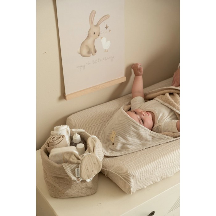 Prosop cu gluga - Baby Bunny - 75 x 75 cm - Newborn Naturals - Little Dutch