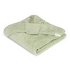 Prosop cu gluga din bumbac organic pentru copii - 100 x 100 - Crocodile - Little Dutch