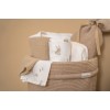 Muselina din bumbac organic - 120 x 120 - Pure Beige - Little Dutch
