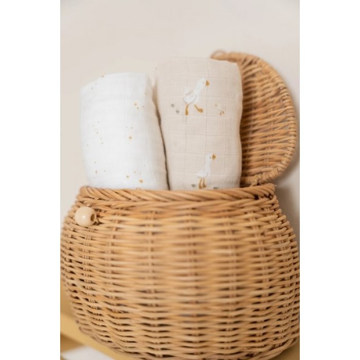 Muselina din bumbac organic - set 2 bucati - Little Goose - Little Dutch