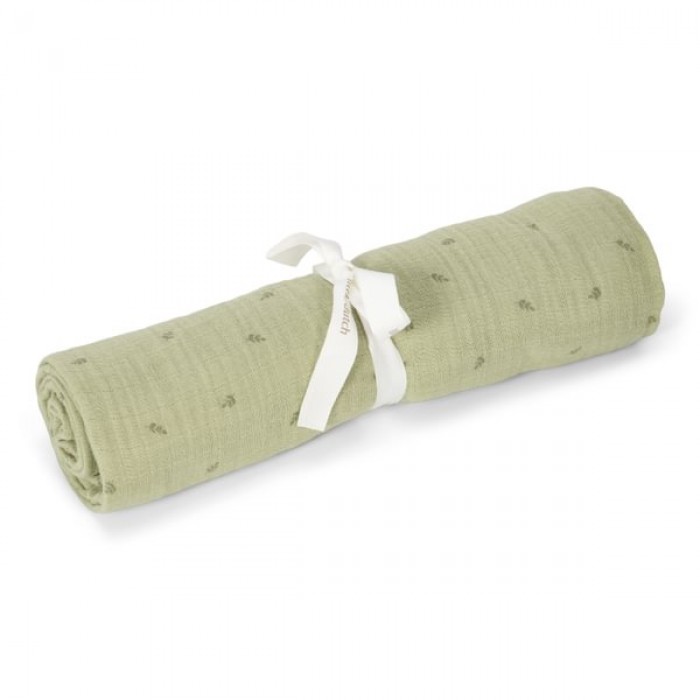 Muselina din bumbac organic - 120 x 120 cm - Pure Sage - Little Dutch Muselina din bumbac organic - 120 x 120 cm - Pure Sage - Little Dutch