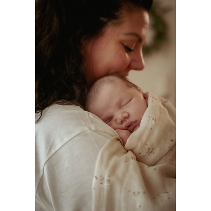 Muselina din bumbac organic - 120 x 120 cm - Little Goose - Little Dutch