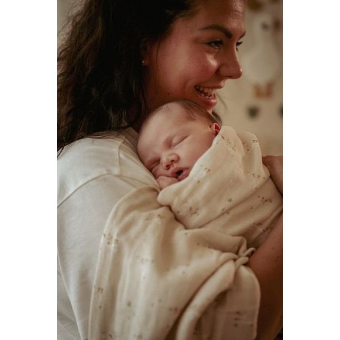 Muselina din bumbac organic - 120 x 120 cm - Little Goose - Little Dutch